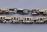 SSN27 22.5 inches gold plated 304 stainless steel necklace wholesale