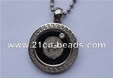 SSP06 3*26mm 304 stainless steel inlaid clear rhinestone pendant