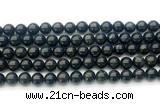 CAE322 15.5 inches 8mm round astrophyllite gemstone beads