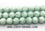 CAS307 15.5 inches 18mm round snowflake angelite gemstone beads