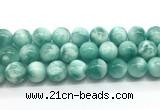 CAS336 15.5 inches 18mm round peacock angelite gemstone beads