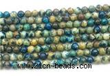 CAZ16 15.5 inches 6mm round azurite gemstone beads