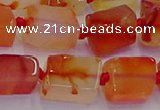 CNG6932 15.5 inches 5*8mm - 8*12mm nuggets red agate beads