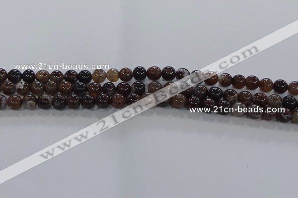 CAA1036 15.5 inches 6mm round dragon veins agate beads wholesale