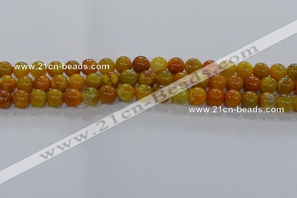 CAA1043 15.5 inches 10mm round dragon veins agate beads wholesale