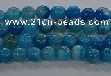 CAA1055 15.5 inches 4mm round dragon veins agate beads wholesale