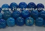 CAA1057 15.5 inches 8mm round dragon veins agate beads wholesale