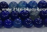 CAA1062 15.5 inches 8mm round dragon veins agate beads wholesale