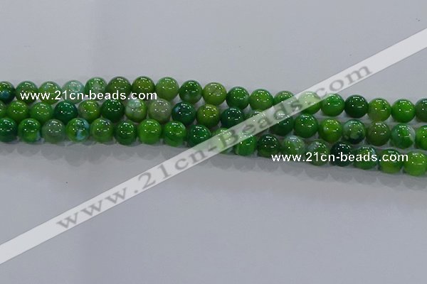 CAA1068 15.5 inches 10mm round dragon veins agate beads wholesale