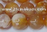 CAA1075 15.5 inches 14mm round sakura agate gemstone beads