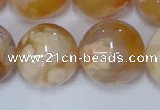 CAA1076 15.5 inches 16mm round sakura agate gemstone beads