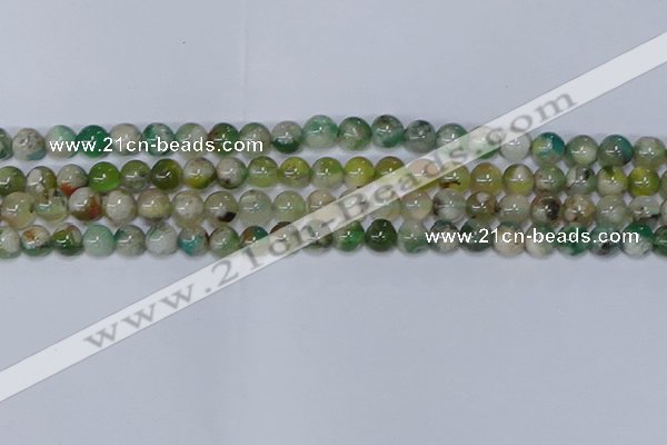 CAA1090 15.5 inches 6mm round sakura agate gemstone beads