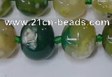 CAA1110 15.5 inches 15*18mm rondelle sakura agate gemstone beads