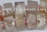 CAA1118 15.5 inches 8*12mm - 15*20mm nuggets sakura agate beads