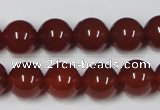 CAA113 15.5 inches 12mm round red agate gemstone beads wholesale