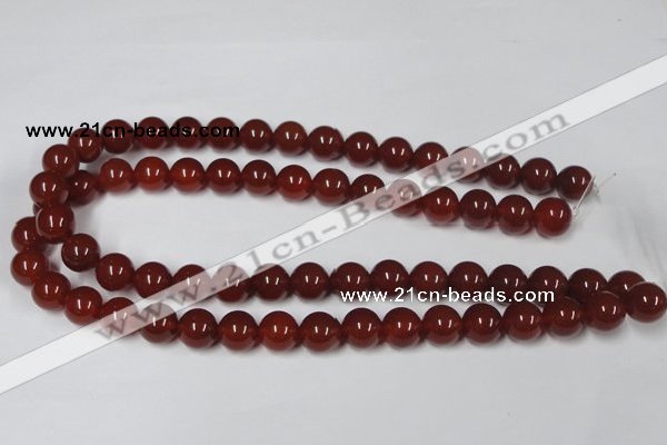 CAA113 15.5 inches 12mm round red agate gemstone beads wholesale