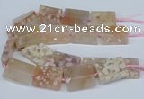 CAA1131 15.5 inches 30*40mm rectangle sakura agate gemstone beads