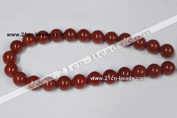 CAA115 15.5 inches 16mm round red agate gemstone beads wholesale