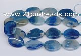 CAA1173 15.5 inches 25*35mm - 30*40mm freeform sakura agate beads