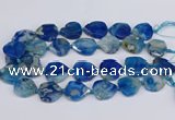 CAA1198 15.5 inches 22*25mm - 28*30mm faceted freeform sakura agate beads