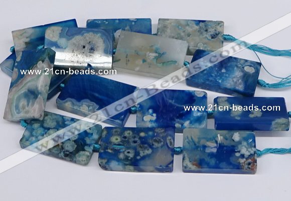 CAA1202 15.5 inches 30*50mm rectangle sakura agate beads