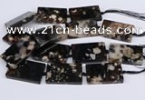 CAA1204 15.5 inches 30*50mm rectangle sakura agate beads