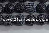 CAA1211 15.5 inches 8mm round frosted agate beads wholesale