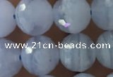 CAA1461 15.5 inches 8mm faceted round blue lace agate beads