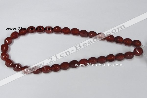 CAA147 15.5 inches 10*12mm star fruit shape red agate gemstone beads