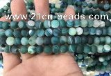 CAA1510 15.5 inches 6mm round matte banded agate beads wholesale