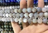 CAA1533 15.5 inches 10mm round banded agate beads wholesale