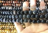 CAA1544 15.5 inches 8mm round banded agate beads wholesale