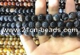 CAA1545 15.5 inches 10mm round banded agate beads wholesale