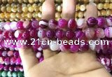 CAA1563 15.5 inches 10mm round banded agate beads wholesale