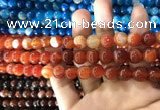 CAA1568 15.5 inches 8mm round banded agate beads wholesale