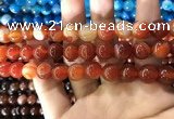 CAA1570 15.5 inches 12mm round banded agate beads wholesale