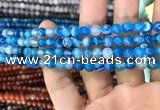 CAA1573 15.5 inches 6mm round banded agate beads wholesale