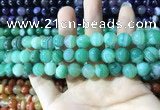 CAA1598 15.5 inches 8mm round banded agate beads wholesale