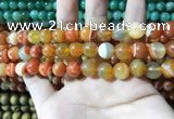 CAA1611 15.5 inches 10mm round banded agate beads wholesale