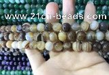 CAA1615 15.5 inches 6mm round banded agate beads wholesale