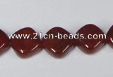 CAA168 15.5 inches 13*13mm diamond red agate gemstone beads