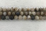 CAA1815 15.5 inches 14mm round banded agate gemstone beads