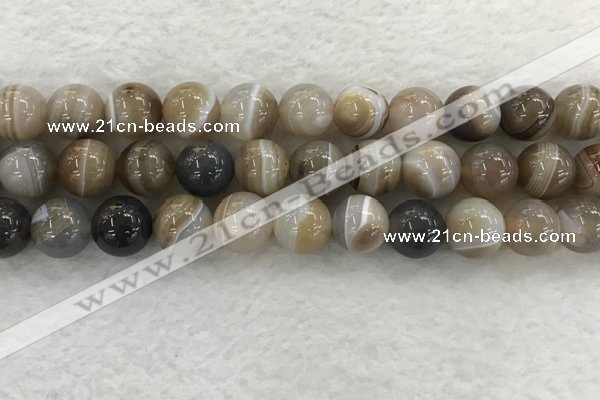 CAA1816 15.5 inches 16mm round banded agate gemstone beads