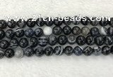 CAA1835 15.5 inches 14mm round banded agate gemstone beads