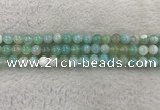 CAA1842 15.5 inches 8mm round banded agate gemstone beads