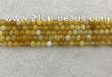 CAA1850 15.5 inches 4mm round banded agate gemstone beads