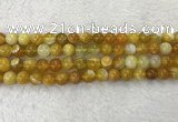 CAA1853 15.5 inches 10mm round banded agate gemstone beads