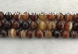 CAA1866 15.5 inches 16mm round banded agate gemstone beads