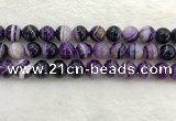 CAA1875 15.5 inches 14mm round banded agate gemstone beads