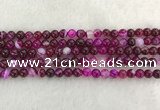 CAA1881 15.5 inches 6mm round banded agate gemstone beads